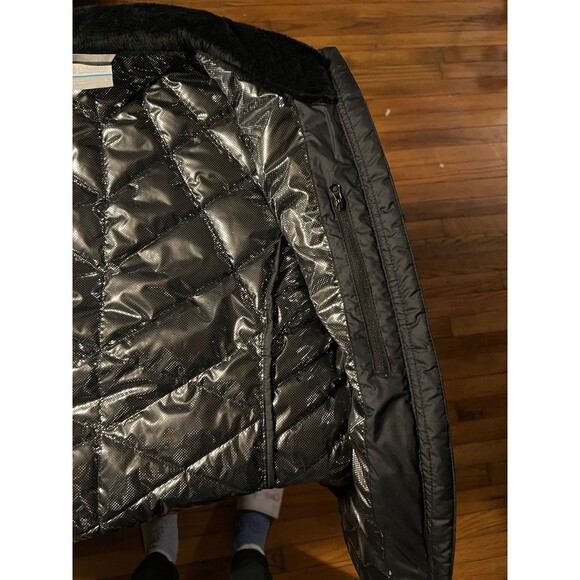 NWT COLUMBIA Black Heavenly Jacket QUILTED PUFFER Omni-Heat Reflective Lining S - Picture 14 of 14